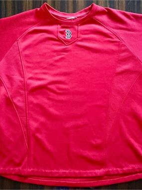 Mens Majestic Boston Red Sox MLB Major League Baseball Team long sleeve shirt